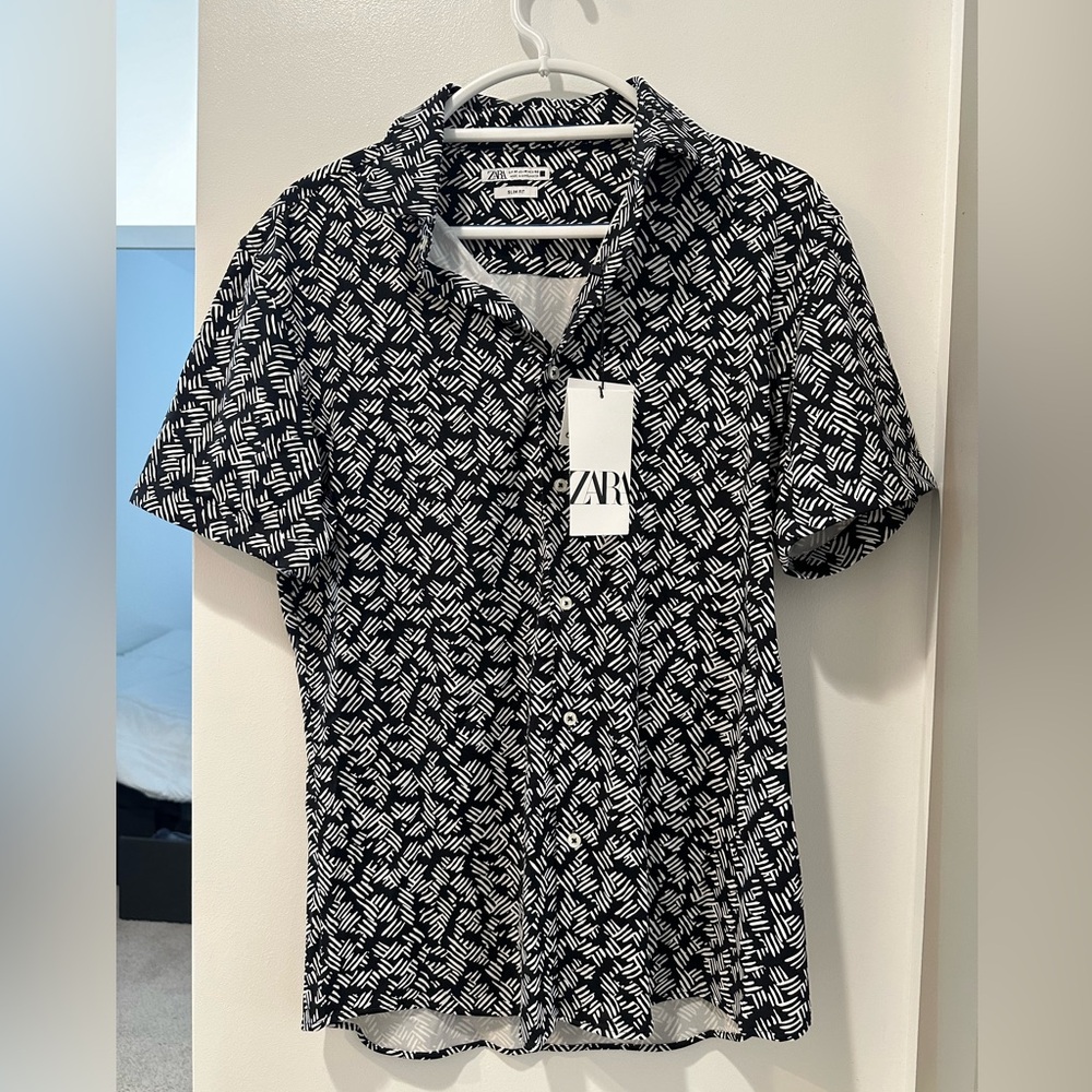 Zara Vacation Button Down